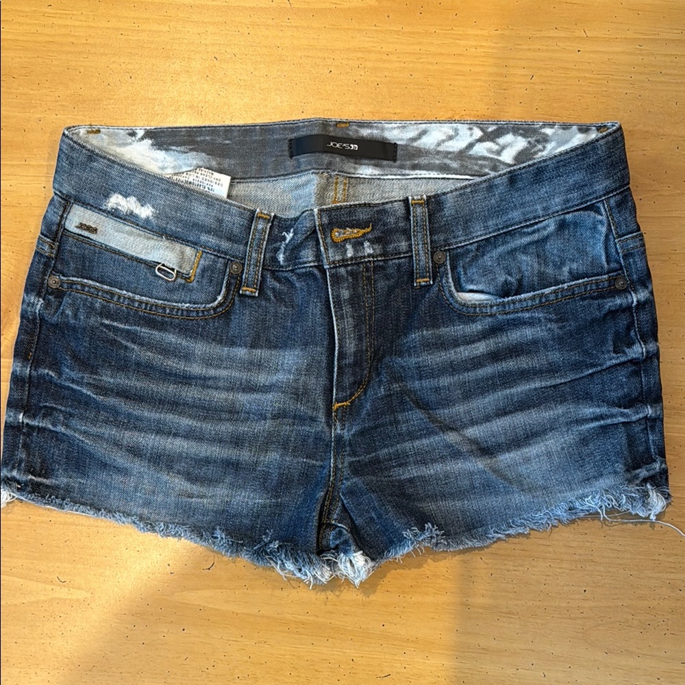Joe's Jeans Blue Jean Shorts Frayed Hem